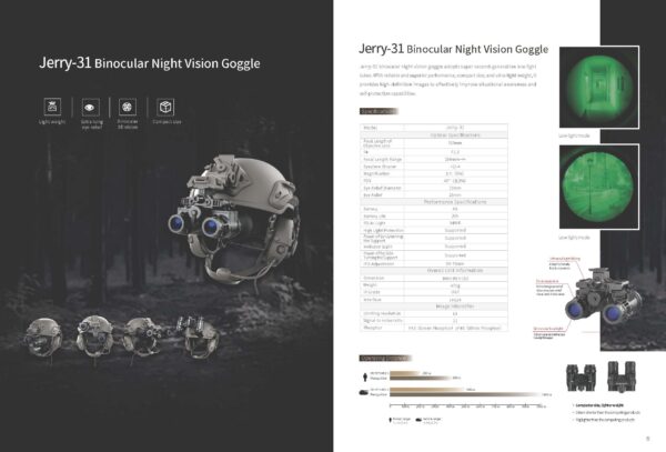 VISIÓN NOCTURNA Jerry-31 Binocular Night Vision Goggle