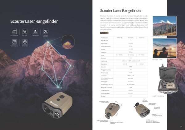TELÉMETRO LÁSER Scouter Laser Rangefinder
