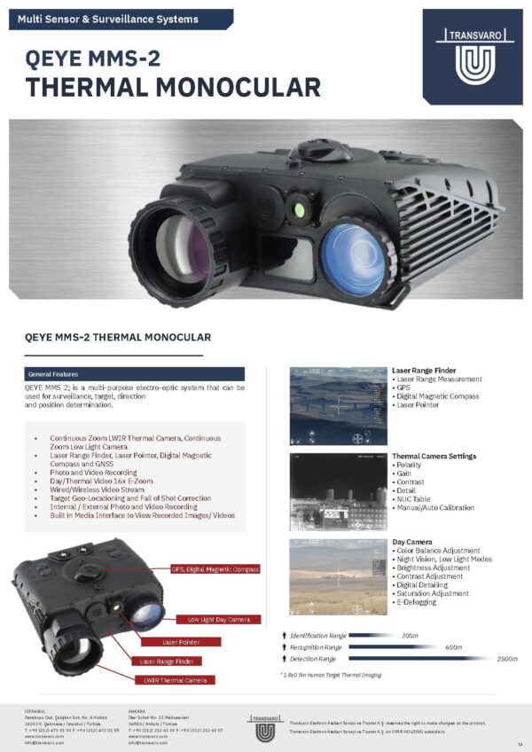QEYE MMS-2THERMAL MQEYE MMS-2THERMAL MONOCULARONOCULAR