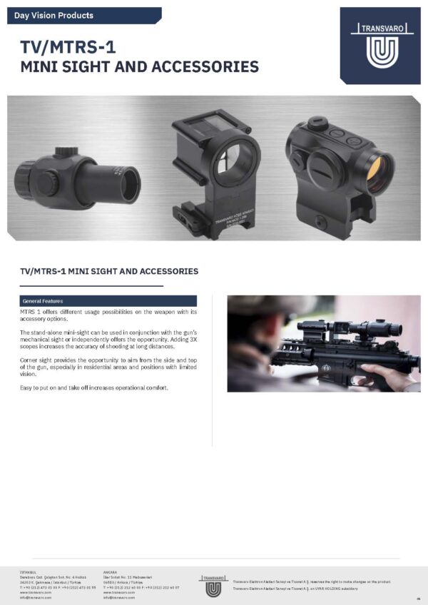 TV/MTRS-1 MINI SIGHT AND ACCESSORIES